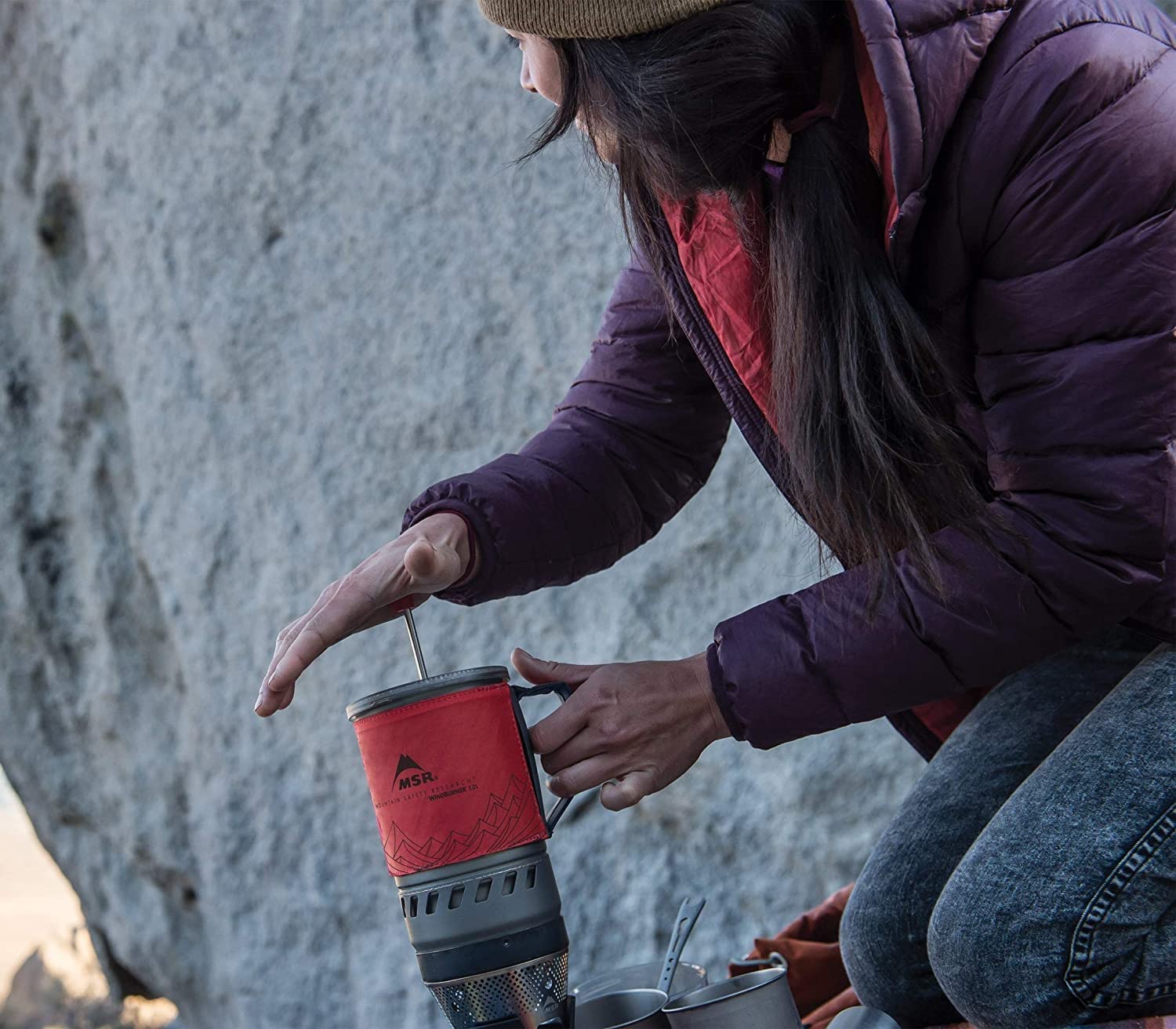 Amazon.com: MSR WindBurner Coffee Press Kit, 1.0-Liter : Home